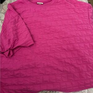 a new day Men's Fuchsia Textured Tee